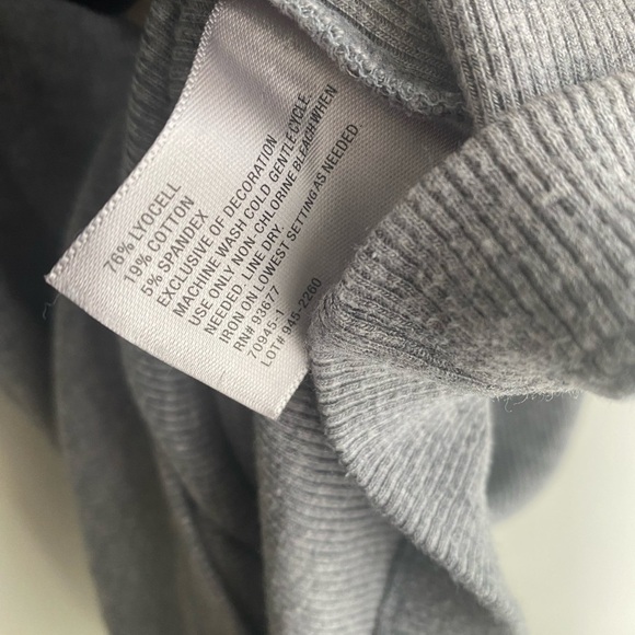 Vintage Y2K Lace Cami Worthington Light Gray Top V-Neck 1X XL Ribbed Stretchy - Picture 3 of 4